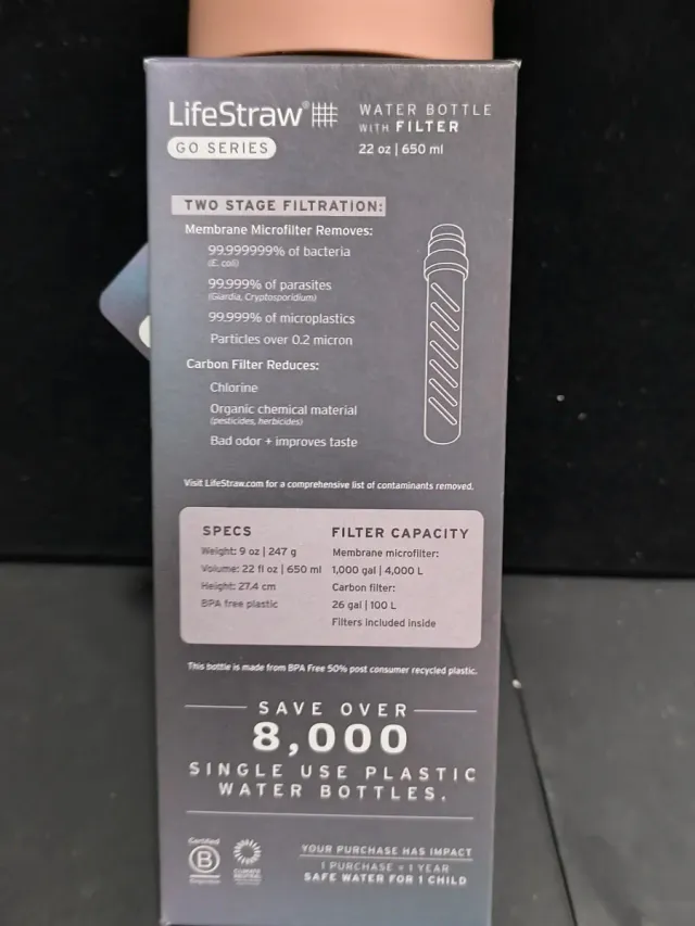 Botella con filtro 650ml