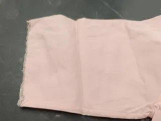 Camicetta neonata rosa cotone e lino