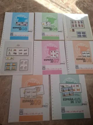 HOJAS EFILCAR BLOKE 4 SELLOS España PERFECTAS