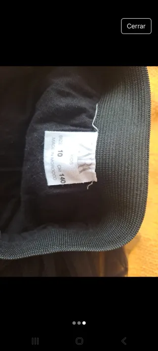 Falda de tul azul 10a. 140cm.