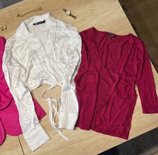 Set de 4: Jersey Stradivarius, Blusa Zara, Blazer