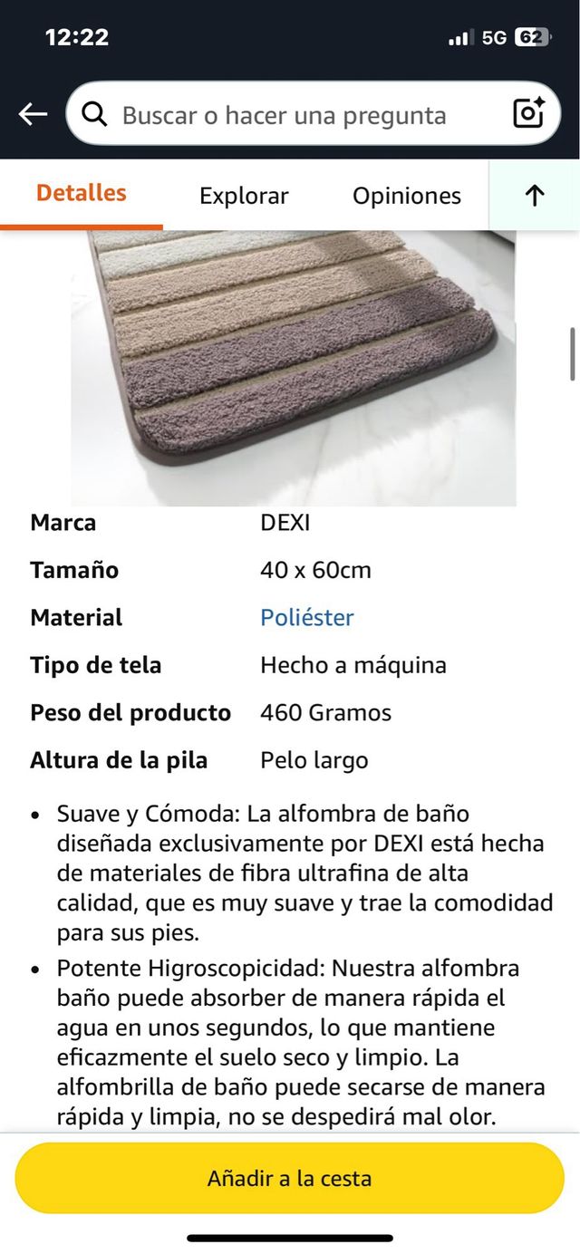 Tappeto da bagno DEXI Beige/Multicolor Ref. 119