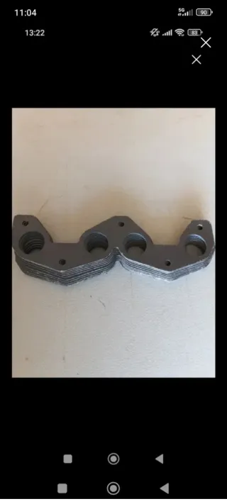 Junta colector escape Simca 1200/Talbot/Chrysler