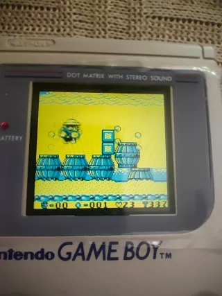 Nintendo Game Boy DMG-1 gris, con pantalla ips