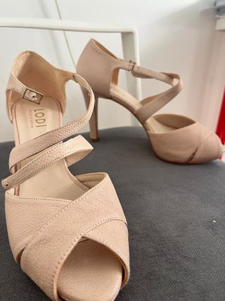 Sandalias Lodi Rosa Tacon