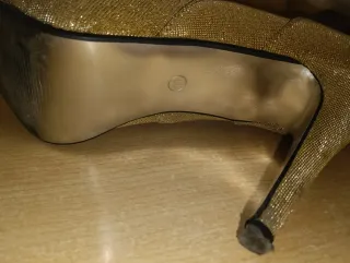 Zapatos de fiesta dorados talla 41