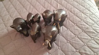 Set 7 Elefantini Vintage