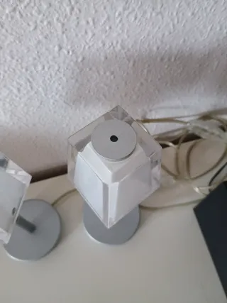 Lámparas Ikea Vintage Plata y Transparente