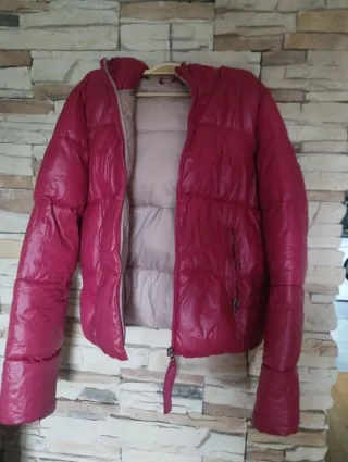 Plumífero rosa mujer