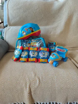 Patines Patrulla Canina + Casco y Protecciones