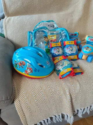 Patines Patrulla Canina + Casco y Protecciones