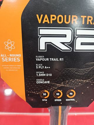 Pala de Ping Pong Carlton Vapour Trail R2, Nueva.