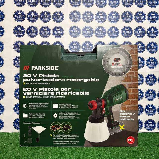 Pistola pulverizadora Parkside 20V recargable