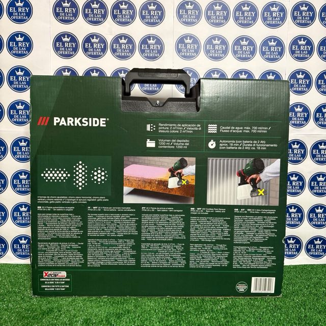Pistola pulverizadora Parkside 20V recargable