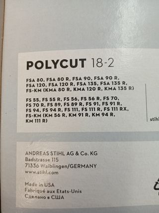 Cabezal Stihl Polycutt 18-2