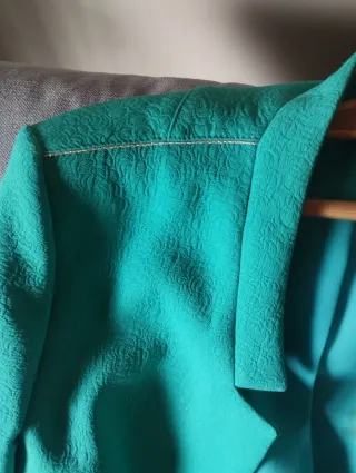 Chaqueta de vestir azul verdoso