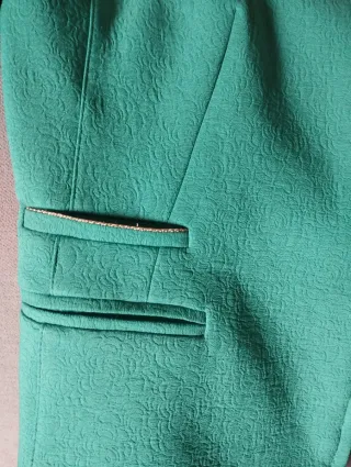 Chaqueta de vestir azul verdoso