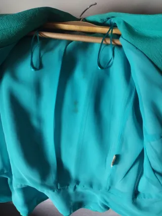 Chaqueta de vestir azul verdoso