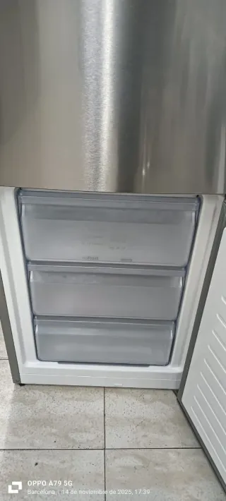 Nevera Combi Acero Inoxidable No Frost energía +++