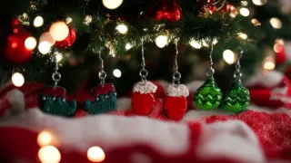 Pendientes Navidad Arcilla