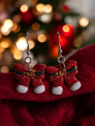 Pendientes Navidad Arcilla