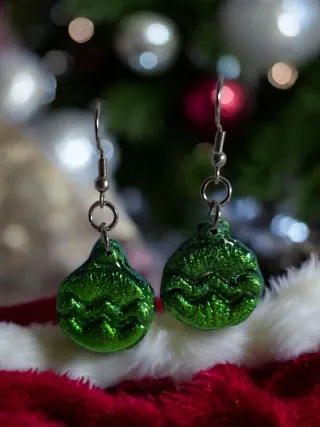 Pendientes Navidad Arcilla
