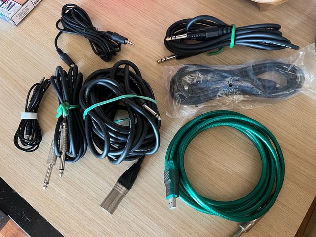 Lote cables sonido