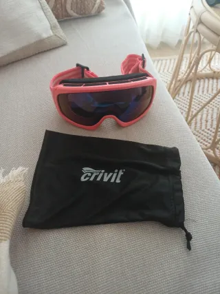 Gafas de esquí Crivit rosas niña