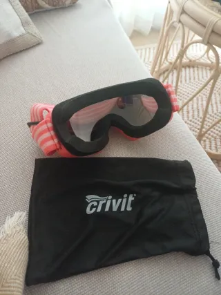 Gafas de esquí Crivit rosas niña