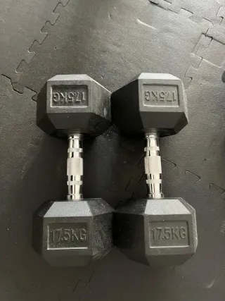 Gimnasio Banco Flybird + mancuernas + kettlebells