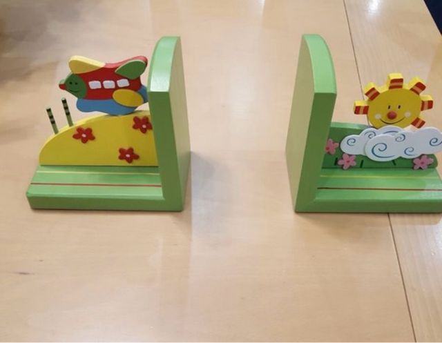 Pack 2 Sujetalibros Infantiles Madera