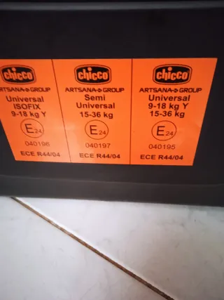 Silla coche Chicco gris