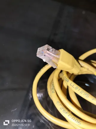 Cable de red amarillo ETL VERIFIED