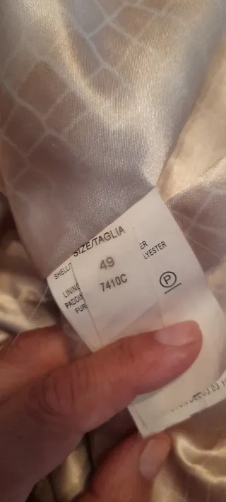 Giaccone donna beige con pelliccia