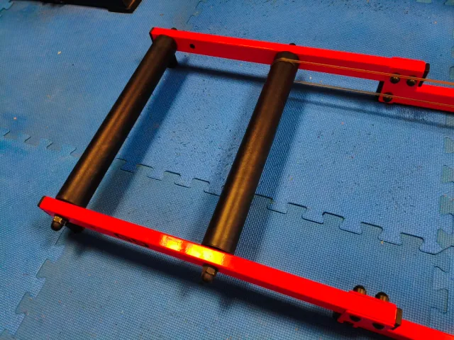 Rodillo de rulos metálico para bicicleta