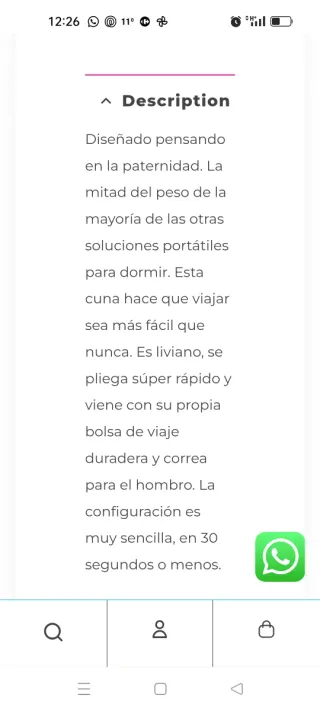 Cuna ..se vende montada ya ..solo abrir ...