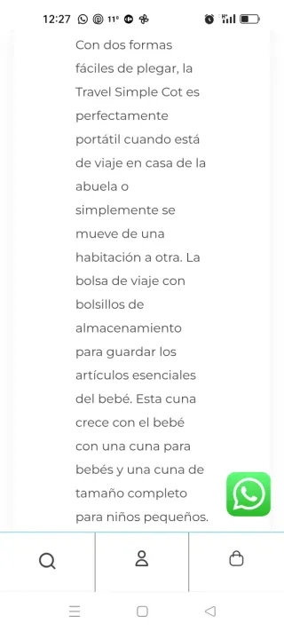 Cuna ..se vende montada ya ..solo abrir ...