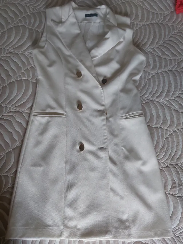 Vestido chaleco blanco