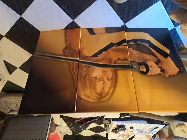 Triptico Kill Bill dipinto a mano