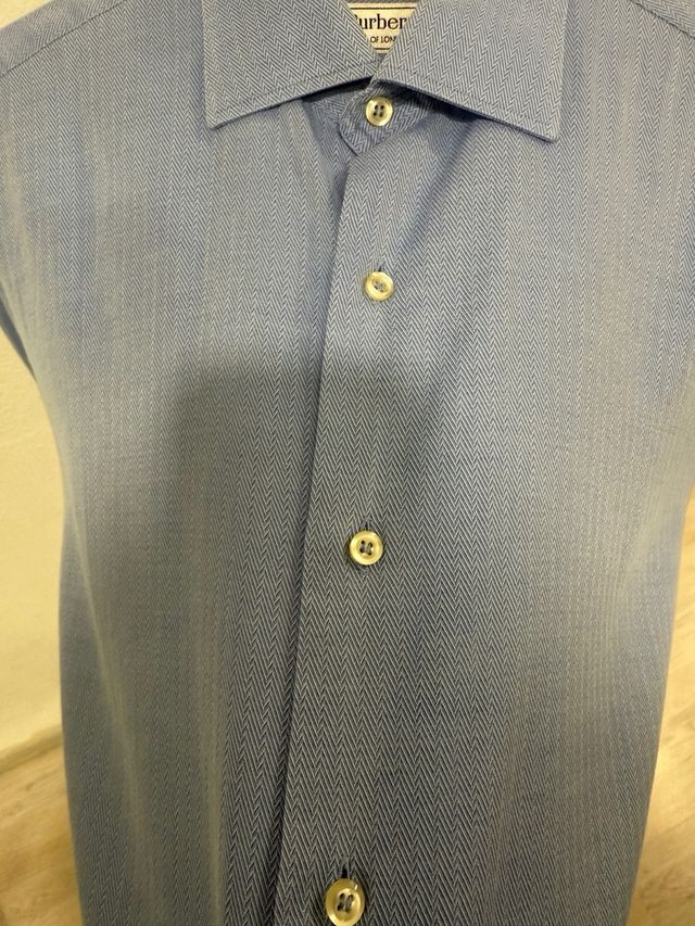 Camisa Burberrys Hombre Azul