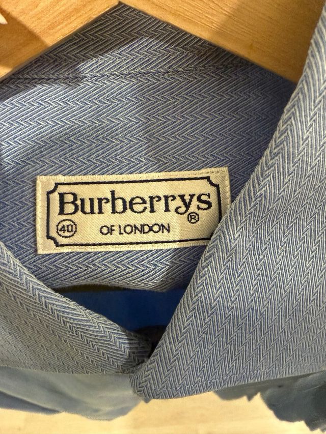Camisa Burberrys Hombre Azul
