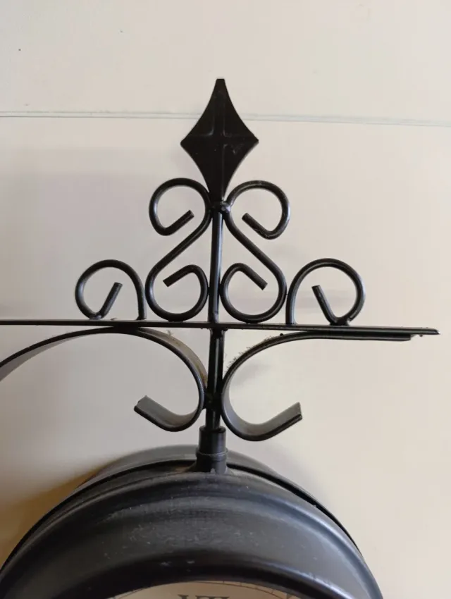 Reloj doble de diseño, estilo Estación