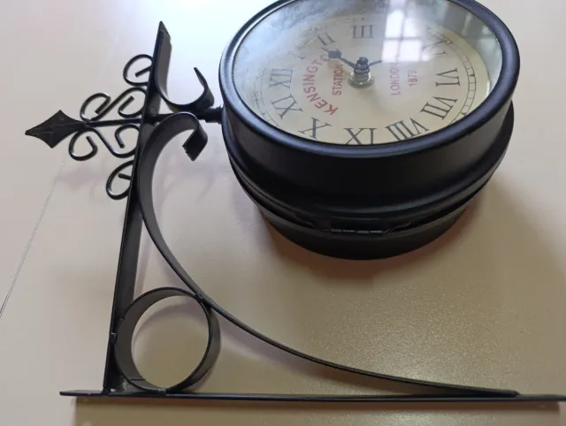 Reloj doble de diseño, estilo Estación