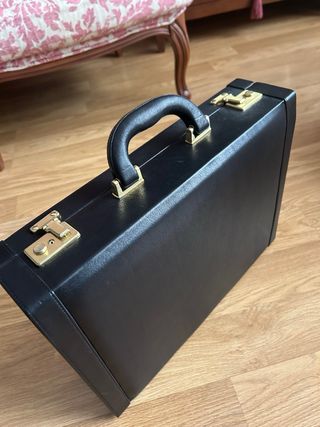 Maletín Dirección  Piel Negro Nuevo. Ideal regalo