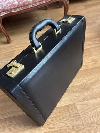 Maletín Dirección  Piel Negro Nuevo. Ideal regalo