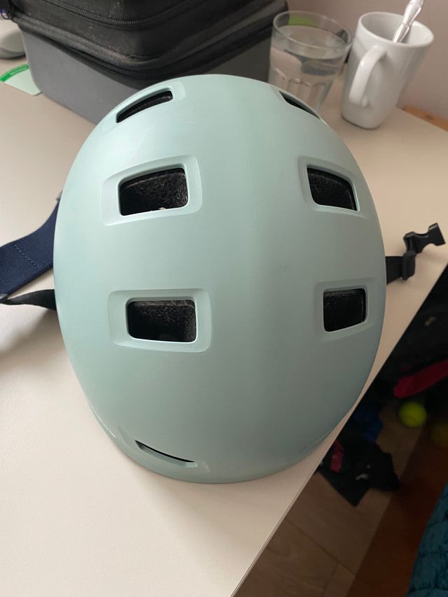 Casco Oxelo MF500 Patines Patinete Verde Claro