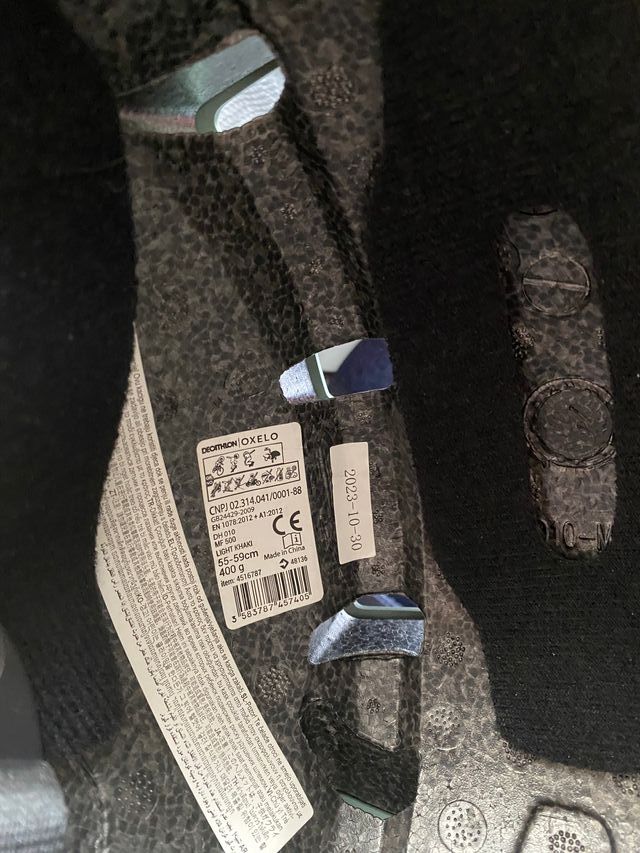 Casco Oxelo MF500 Patines Patinete Verde Claro