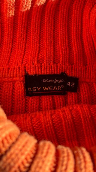 Jersey de cuello alto naranja