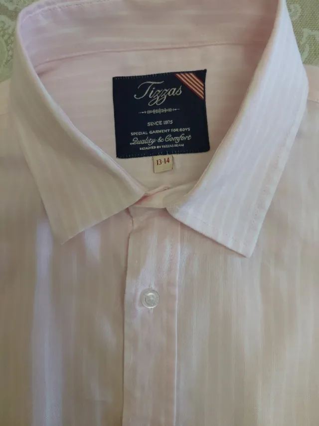 Camisa rosa de vestir talla 13-14