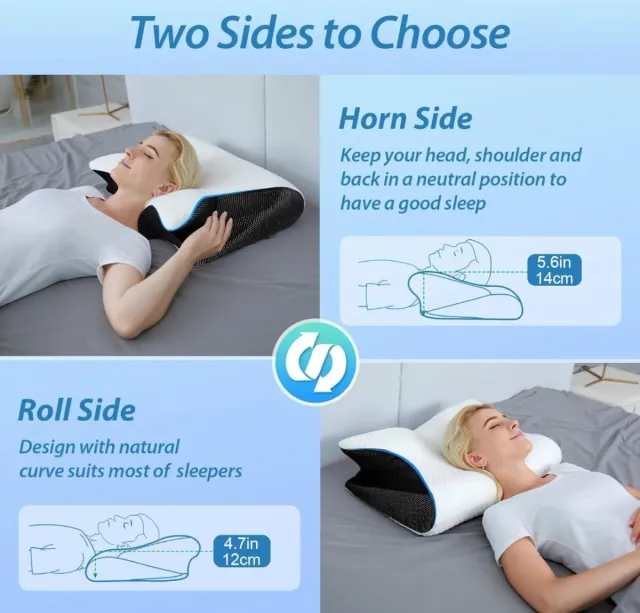 Almohada Cervical Memory Foam 60x40